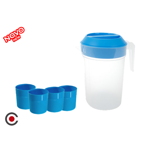 JARRO 1L + 4 COPOS COLOS 1350