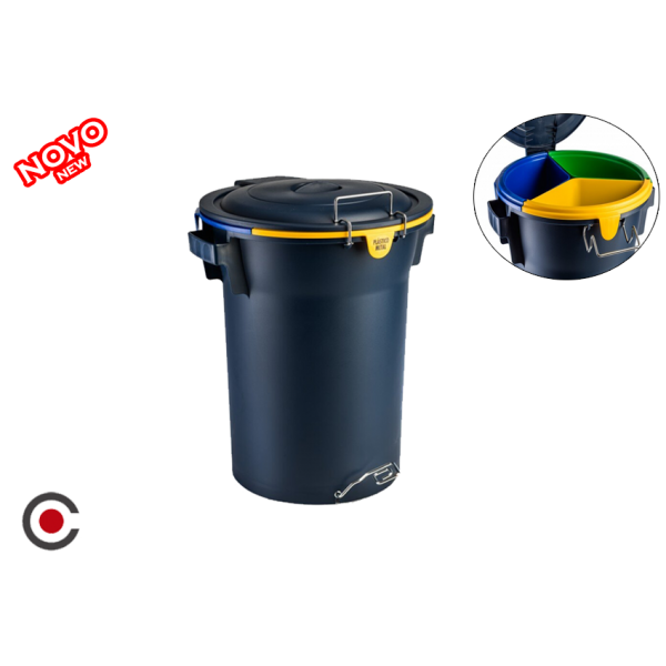 CONTENTOR ECO 3 DIVISÓRIAS 877 - 52L