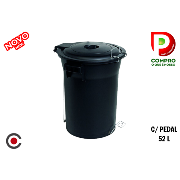BALDE 52L C/PEDAL PRETO 785