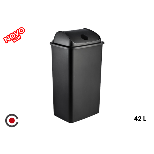 BALDE 42L C/ TAMPA BASC. PRETO 769
