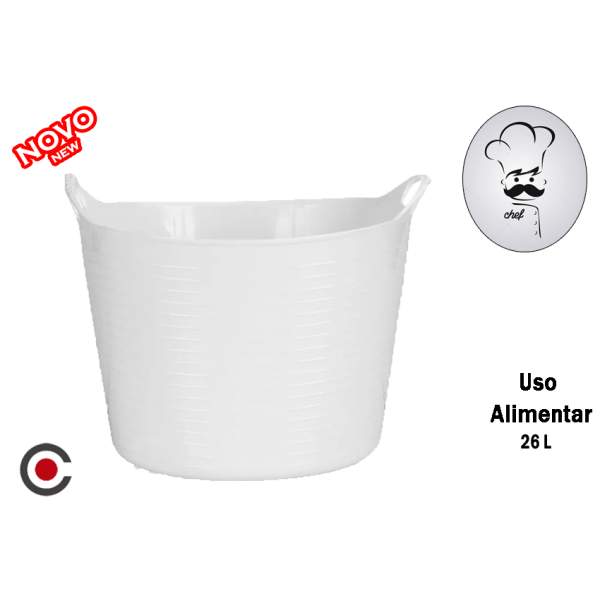 CELHA BRANCA ALIMENTAR 26L