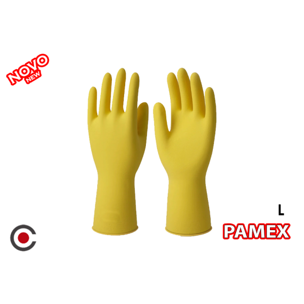 PAMEX LUVA AMARELA LATEX L 514818