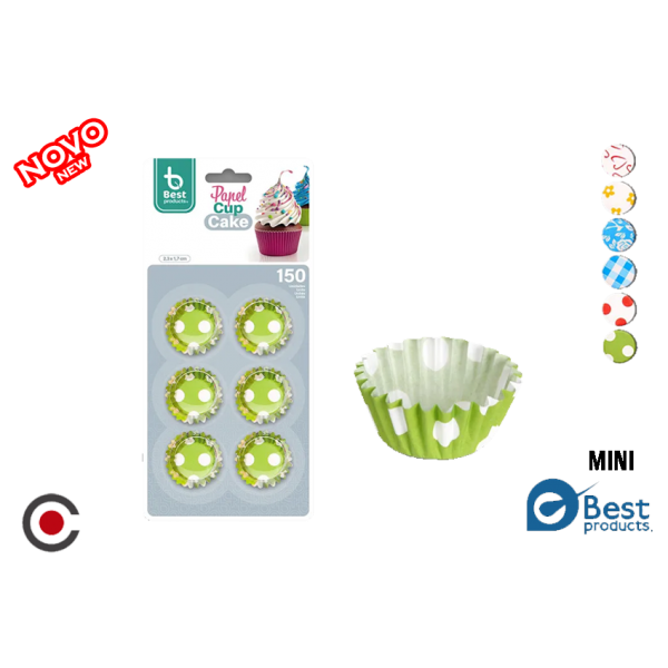 PACK 150 FORMAS CUPCAKE 2.3X1.7CM 10166
