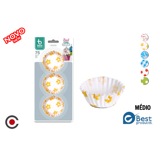 PACK 75 FORMAS CUPCAKE 4.3X2.5CM 10167