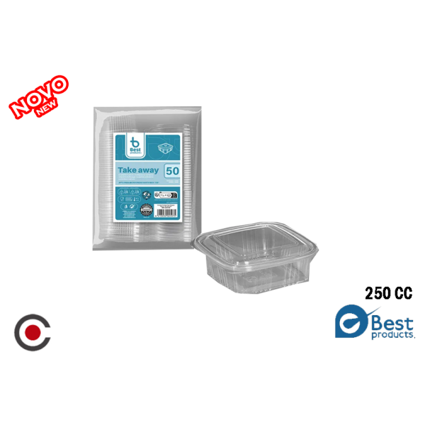 PACK 50 CAIXAS PVC ALIMENTOS 250CC 259500