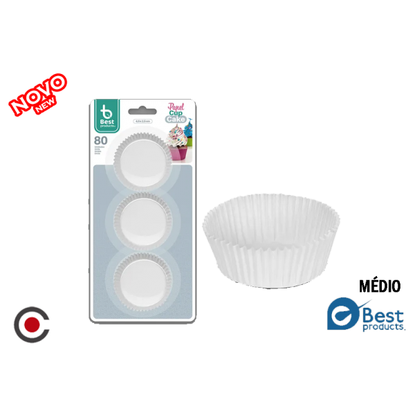 PACK 80 FORMAS CUPCAKE 4.0X2.5CM 10191