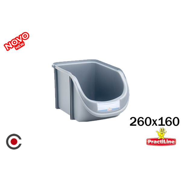 CAIXA EMPILHAVEL NOVA LINE COLOR 260X160X140