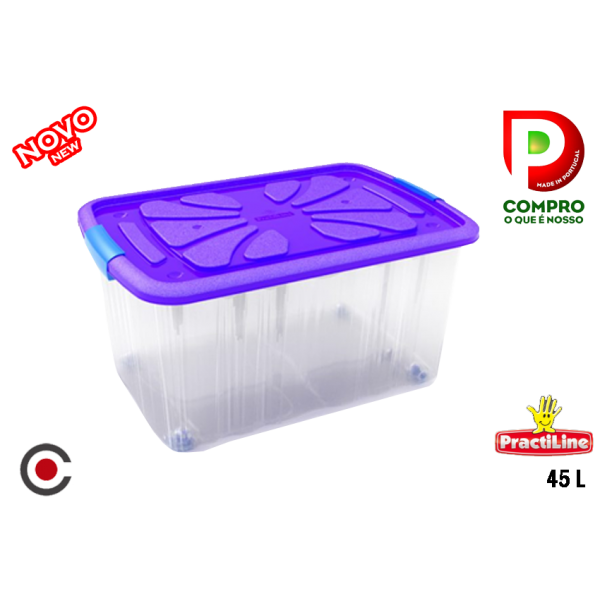 CAIXA ARRUMOS PRACTILINE 45L