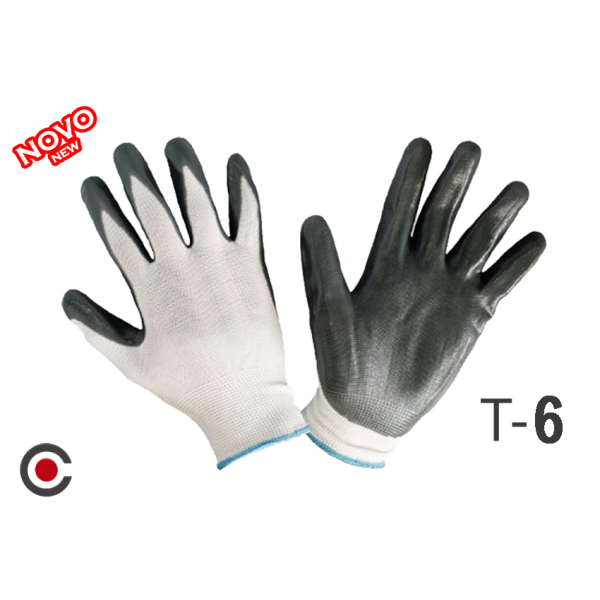 HERCULES LUVA TRABALHO NITRILO CINZA S Nº6