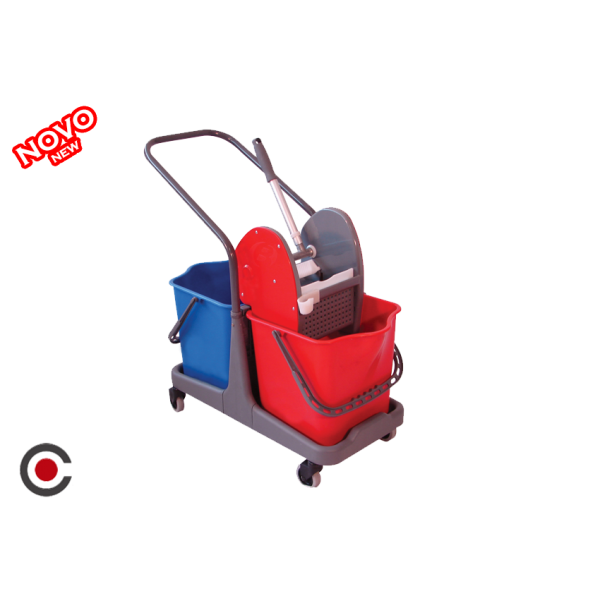 CARRO LIMPEZA 2X22 L DUPLO C/ PRENÇA 800