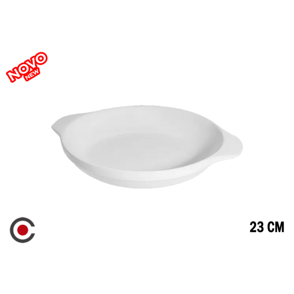 FRIGEIRA MED. 23CM GRÊS BRANCO 06116230