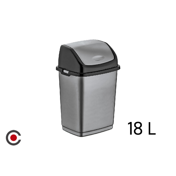 BALDE LIXO TAMPA BASCOLANTE 09703 -18L