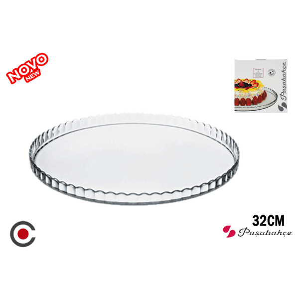PRATO BOLO VIDRO 32CM PATISSERIE 10345