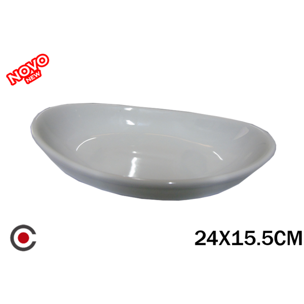 TRAVESSA VERBANO PORCELANA 24X15.5CM