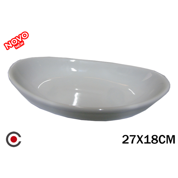 TRAVESSA VERBANO PORCELANA 27X18CM