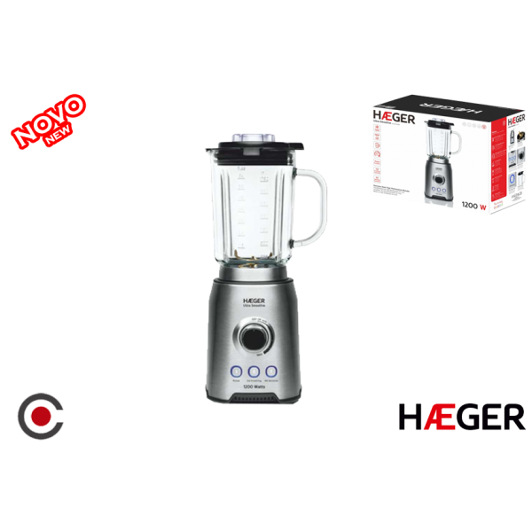 HAEGER LIQUIDIFICADORA ULTRA COPO VIDRO 1200W