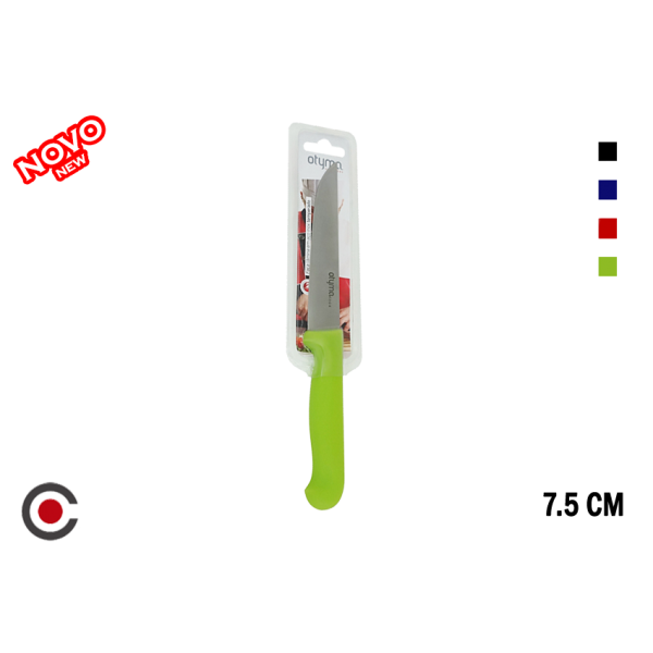 FACA COZINHA PVC CORES RUBY 7.5CM 1007