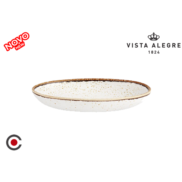 TRAVESSA OVAL GRES 27CM VISTA ALEGRE BRANCO P1210