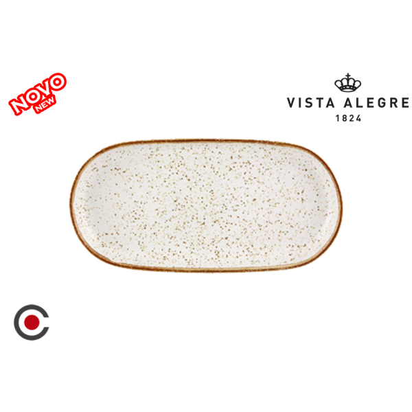 PRATO RECT. GRES 30X15CM VISTA ALEGRE BRANCO P1246