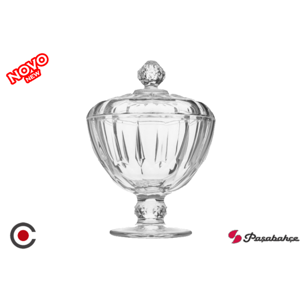 BOMBONEIRA C/PÉ 15CM DIAMOND  96571