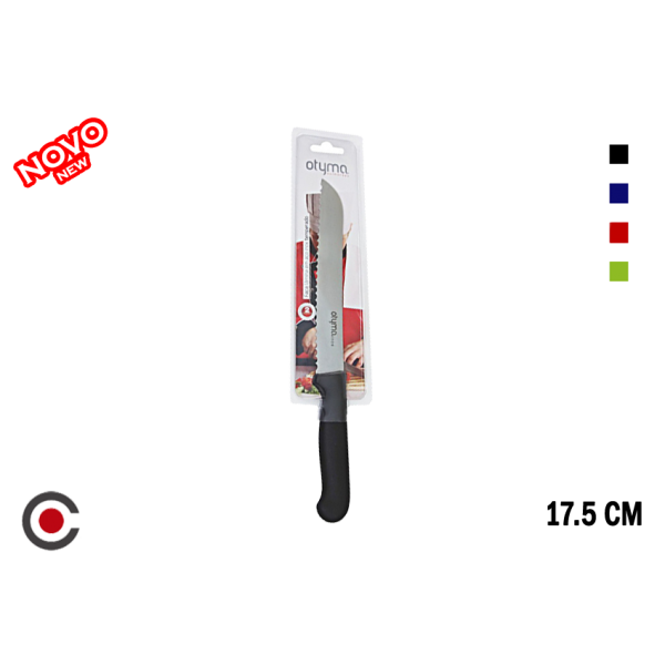 FACA PÃO 17.5CM INOX C/ PL RUBY 3017