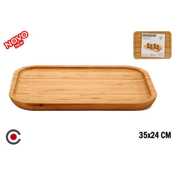 BASE APERITIVOS BAMBU 36X24CM 55080