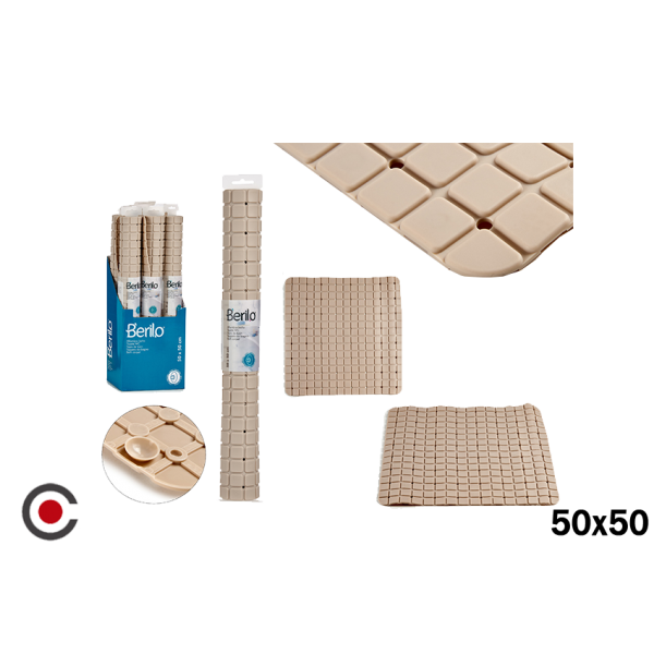 TAPETE DUCHE BERILO CREME 50X50CM 90988