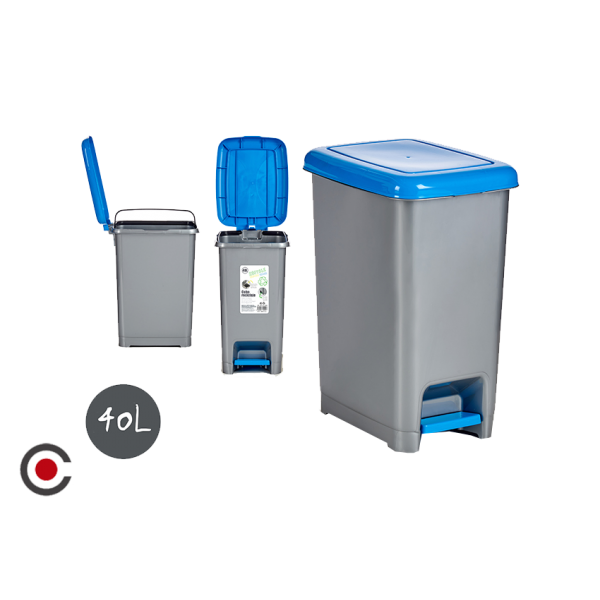 ECOPONTO RECICLA LIXO AZUL 40L 92396