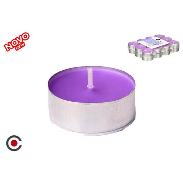 PACK 24 VELAS TEA LIGHTS LAVANDA 10936