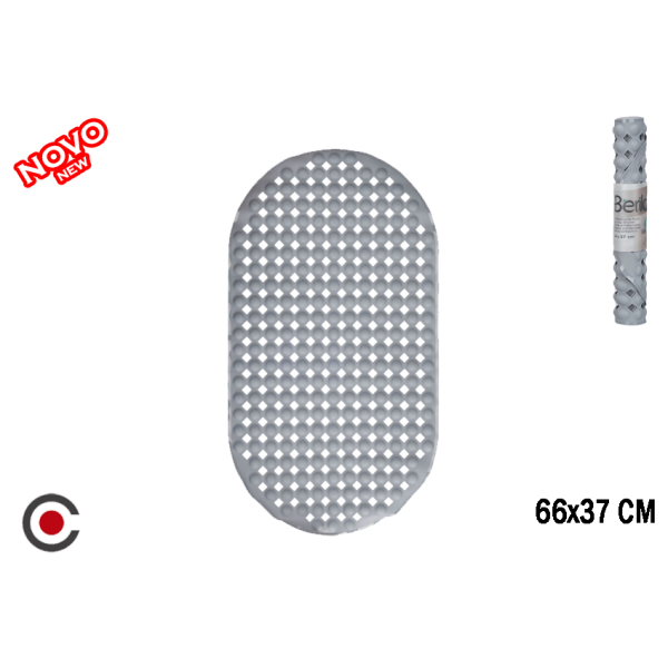 TAPETE BANHEIRA ANTIDESLIZANTE 66X37CM 10357