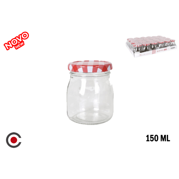 FRASCO COMPOTA T/ VERMELHA 150ML