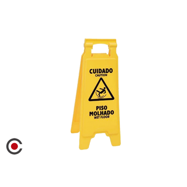 PLACA INFORMAÇÃO MOLHADO AF 03042 31X28CM