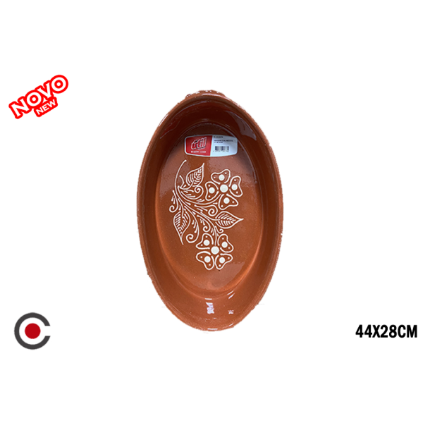 ASSADEIRA OVAL REGIONAL Nº3 44X28CM