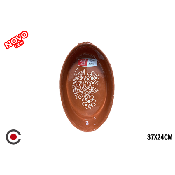 ASSADEIRA OVAL REGIONAL Nº2 37X24CM