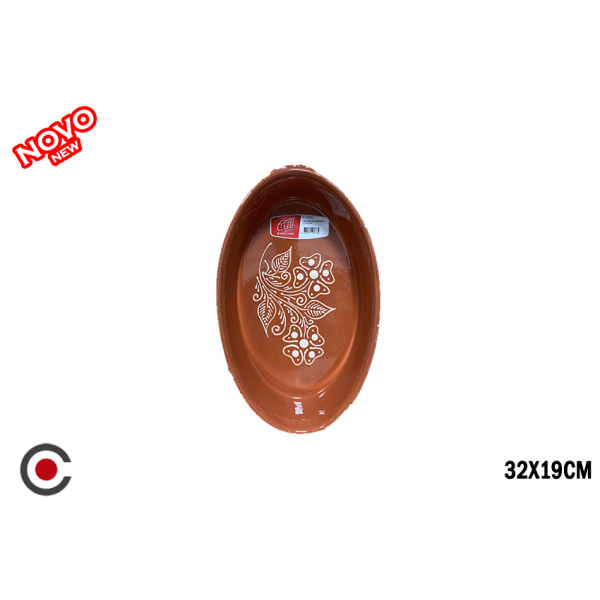 ASSADEIRA OVAL REGIONAL Nº1 32X19CM