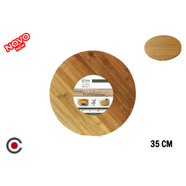 TABUA REDONDA ROTATIVA 35CM 12174