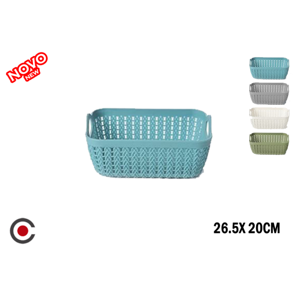 CESTO VIME COLOR RECTANGULAR 26.5X20CM 15065