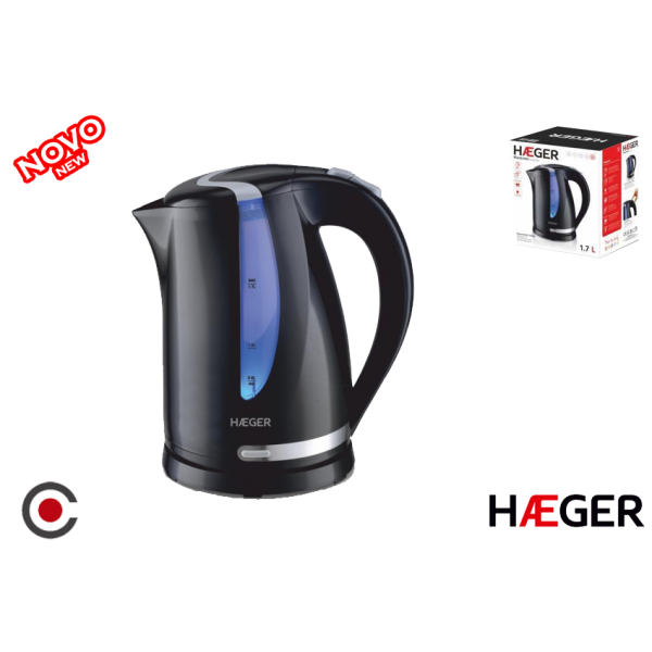 HAEGER JARRO ELETRICO BLAKENESS EK-22B.023 1.7L