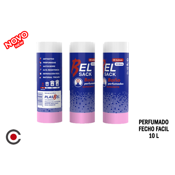BELSACK ROLO 30 SACO LIXO 10L PERF. FECHO FACIL